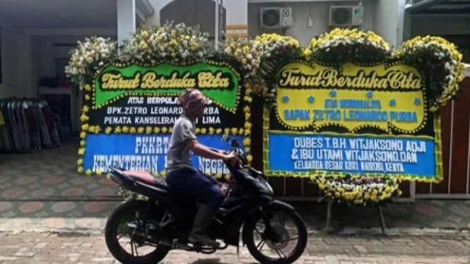 Kediaman Zetro Leonardo Purba, staf KBRI Lima