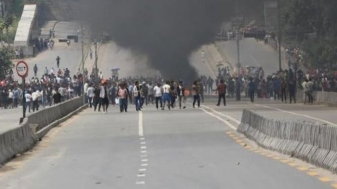 Kerusuhan mencekam di Nepal.