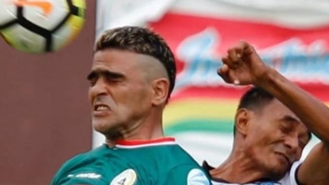 Cristian Gonzales saat bela PSS Sleman di Liga 2.