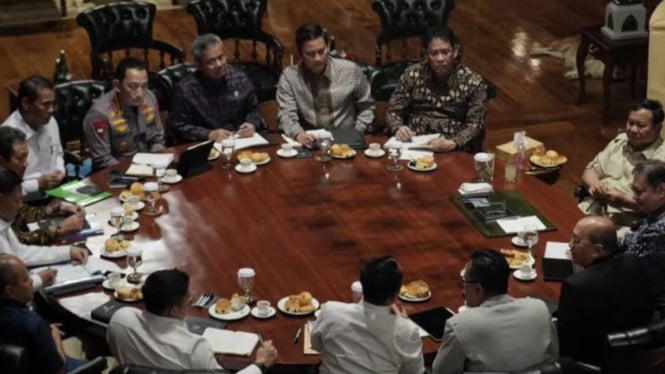 Prabowo Pimpin Ratas di Hambalang