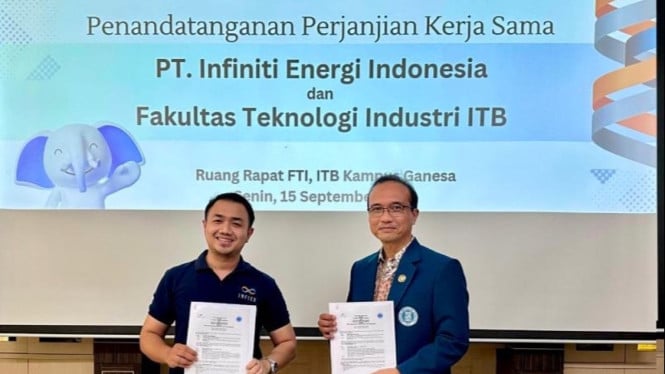 CEO INFIEN ENERGY bersama Dekan FTI ITB