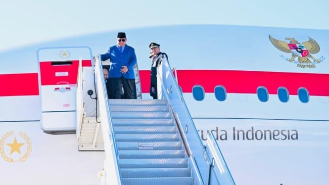 Presiden Prabowo Subianto Tiba di New York