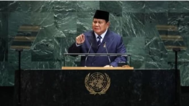 Presiden RI Prabowo Subianto pidato di Sidang Umum PBB