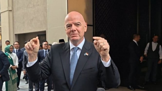 Presiden Federasi Sepak Bola Internasional (FIFA) Gianni Infantino.