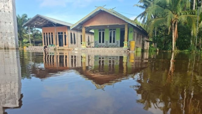 Rumah warga di Kabupaten Seruyan, Kalteng terendam banjir