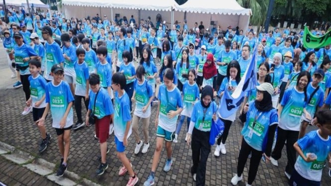 Sekolah HighScope Indonesia Alfa Indah gelar Family Fun Run 2025.