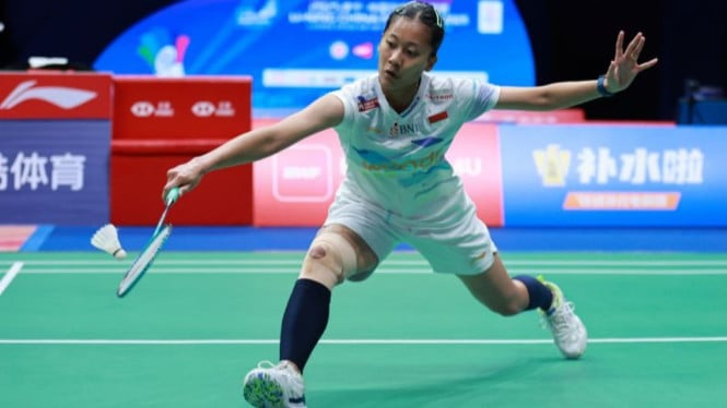 Pebulu tangkis tunggal putri Indonesia Putri Kusuma Wardani.