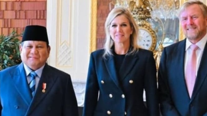 Presiden Prabowo dan Raja Willem-Alexander dan Ratu Máxima.