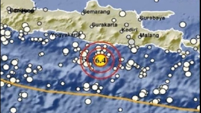Gempa bumi magnitudo 6,4 guncang Pacitan, Jatim.