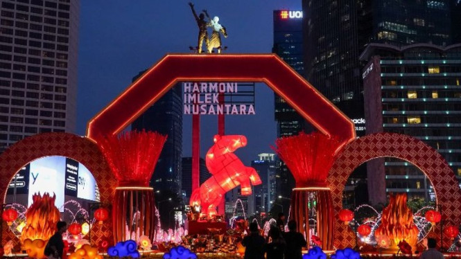 Jakarta Symphony Colossal Imlek 2026 di Bundaran Hotel Indonesia (HI)
