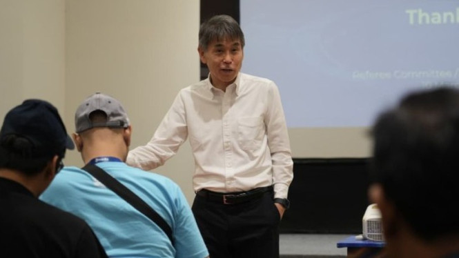 Ketua Komite Wasit dan Departemen Wasit PSSI, Yoshimi Ogawa.