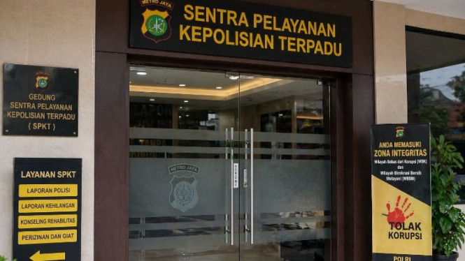 Ilustrasi kantor polisi.