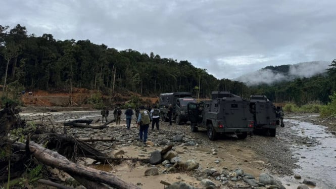 Penertiban aktivitas Penambangan Emas Tanpa Izin (PETI) di kawasan hutan wilayah Siriwo dan Uwapa, Kabupaten Nabire, Papua Tengah