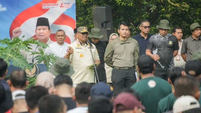 Safrizal ZA di kegiatan pencanangan Gerakan Indonesia Asri di Bogor.