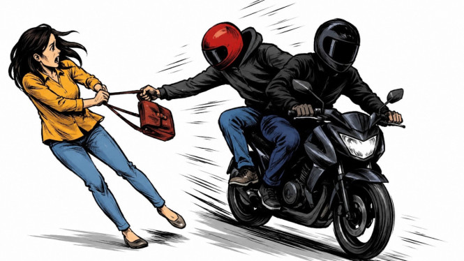 Ilustrasi penjambretan