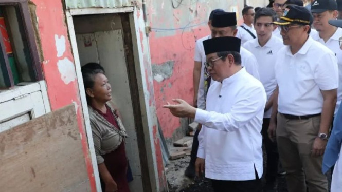 Gubernur DKI Jakarta Pramono Anung pun mengecek langsung proses pembebasan lahan di RW 03, Kelurahan Cawang, Kramat Jati, Jaktim.