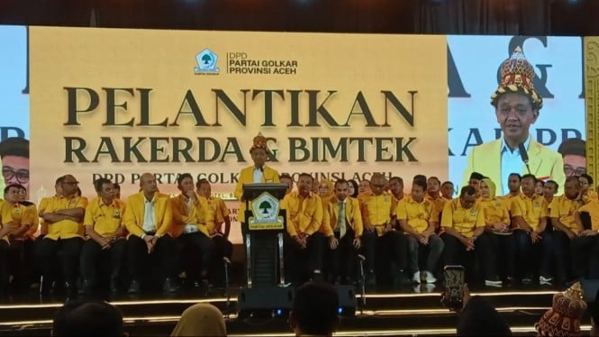 Pelantikan pengurus Dewan Pimpinan Daerah (DPD) I Partai Golkar Aceh di Banda Aceh