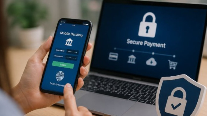 Ilustrasi bank digital.
