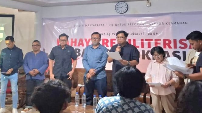Diskusi publik Koalisi Masyarakat Sipil untuk Reformasi Sektor Keamanan.