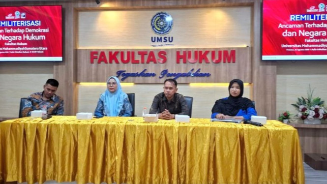 Diskusi publik dengan tema: ”Remiliterisasi: Ancaman Terhadap Demokrasi dan Negara Hukum'.