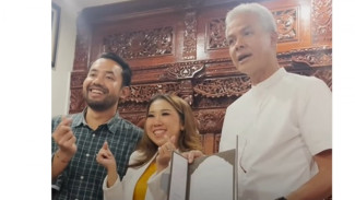 Momen Komika Kiky Saputri Undang Langsung Ganjar Pranowo Untuk Datang ke Acara Pernikahannya