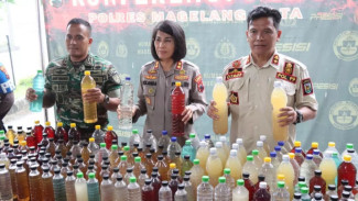 Polres Magelang Kota Amankan 844,3 Liter Miras, Penjual Terancam Denda Rp 50 Juta