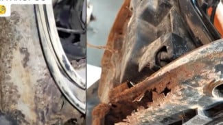 Masalah Keropos dan Berkarat pada Kerangka Motor Honda Menimbulkan Kekhawatiran di Kalangan Warganet