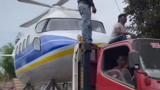 Hebat! Ternyata Helikopter Ini Merupakan Replika Buatan Warga Banjarnegara