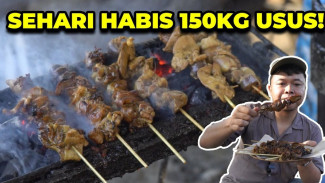 Sate Usus dan Ati Murah Meriah di Solo, Hanya Rp 1500 Per Tusuk