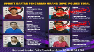 Enam Tahanan Polres Tegal Kabur Lewat Lubang yang Digali dari Dalam Sel