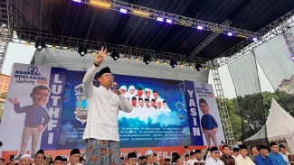 Sudaryono, Gus Kausar hingga Ribuan Massa Doa Bersama untuk Kemenangan Luthfi-Yasin