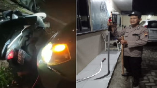 Pria Ini Sengaja Tabrakkan Mobilnya ke 3 Remaja Berboncengan Motor Bawa Sajam di Bawen
