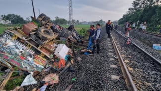 Kecelakaan Kereta Api KA Sancaka Vs Truk di Sragen,  Satu Orang Luka Berat