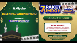 Miyako Beri Hadiah Umroh Gratis, Wujud Apresiasi untuk Pelanggan Setia
