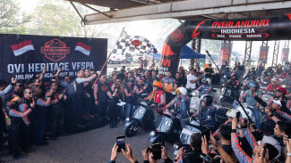 Sambut HUT Ke-81 RI, Ketika Deru Vespa Merajut Persaudaraan