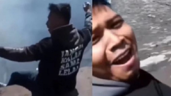 Aksi nekat pemuda di gunung Bromo jadi sorotan netizen