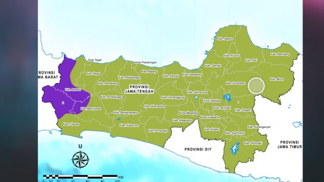 Peta Provinsi Jawa Tengah