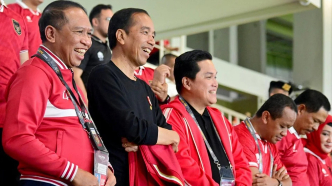 Laga Timnas Indonesia U-23 Vs Turkmenistan dihadiri Jokowi