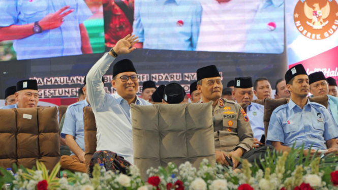 Ketua DPD Gerindra Jateng Sudaryono dan Ahmad Luthfi