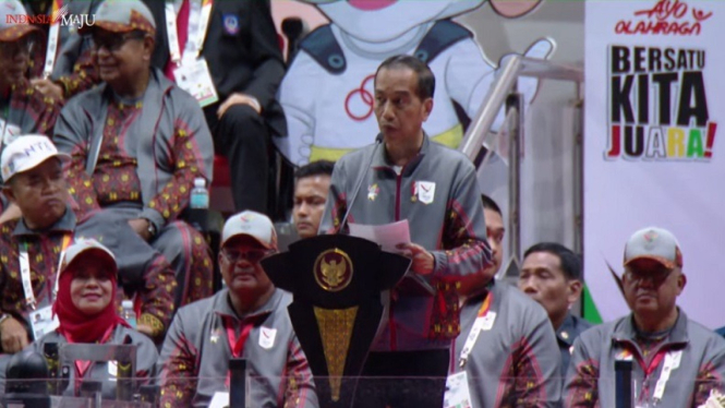 Presiden Jokowi membukan PON XXI 2024 di Aceh