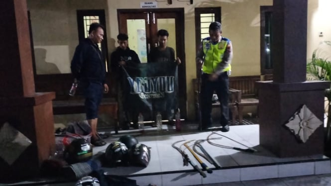 Polisi di Semarang amankan senjata tajam untuk tawuran