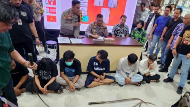 Gangster pelaku pembacokan mahasiswa di Semarang