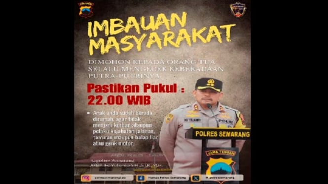 Polres Semarang mengeluarkan imbauan cegah tawuran remaja