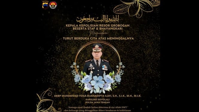 Kapolres Boyolali AKBP Muhammad Yoga meninggal dunia