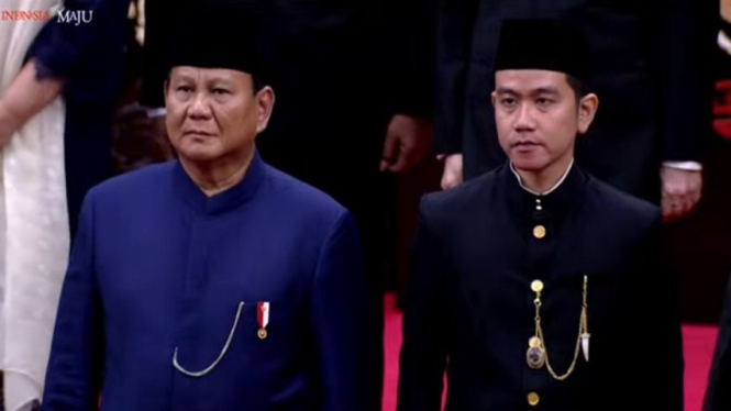 Prabowo Subianto dan Gibran Rakabuming Raka resmi dilantik