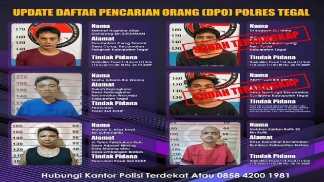 Tahanan Polres Tegal kabur polisi terbitkan DPO