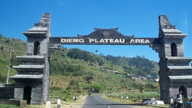 Kawasan wisata Dieng Plateau di Wonosobo