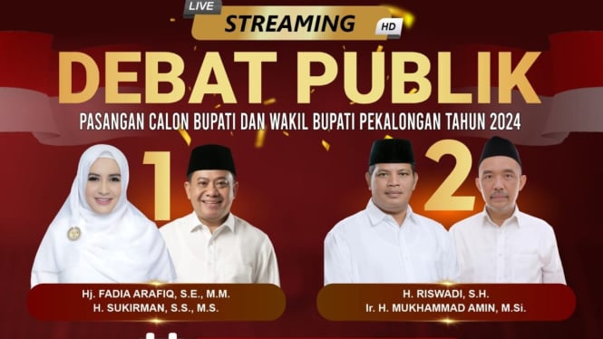 Debat kedua calon bupati dan wakil bupati Pekalongan