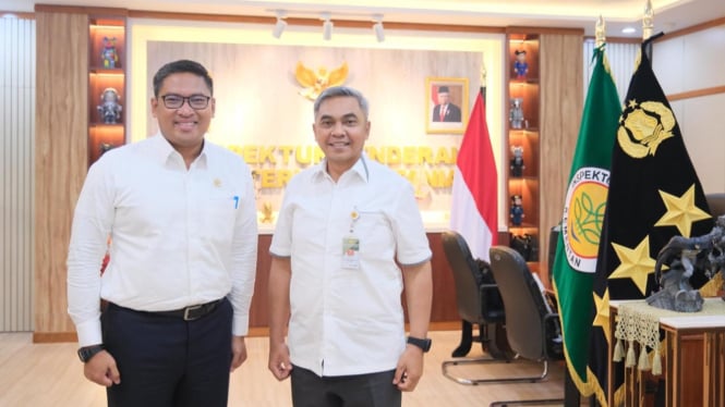 Wamentan Sudaryono bersama Komjen Setyo Budiyanto