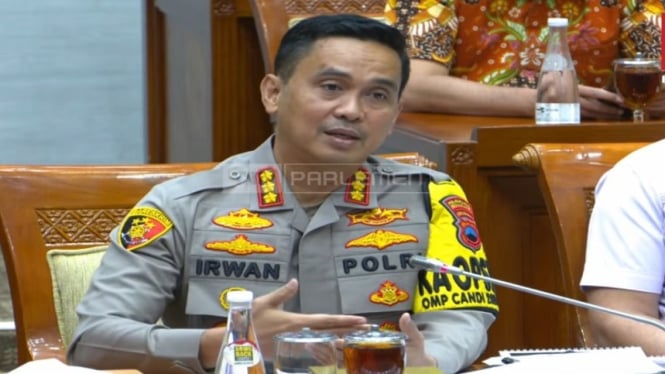 Kapolrestabes Semarang Kombes Pol Irwan Anwar di DPR